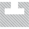 T-shape cavity
