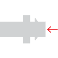 Male qc/ end piece 9.50mm (sra, s15-000079)