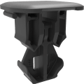 Panel fasteners in two or more pieces