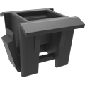 Panel fasteners in two or more pieces