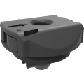 Panel fasteners in two or more pieces