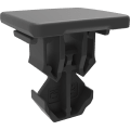 Panel fasteners in two or more pieces