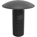Panel fasteners in two or more pieces
