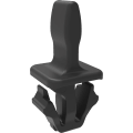 Panel fasteners in two or more pieces