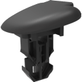 Panel fasteners in two or more pieces