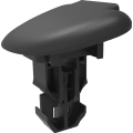 Panel fasteners in two or more pieces