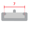 Ewcap-005-7, 7 mmâ clip slot
