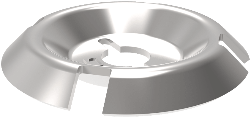 Panel fasteners in two or more pieces