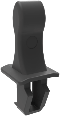 Panel fasteners in two or more pieces