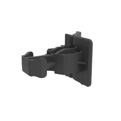 Panel fasteners in two or more pieces