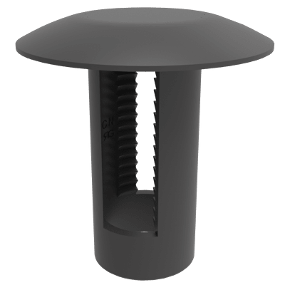 Panel fasteners in two or more pieces