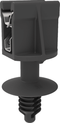 Panel fasteners in two or more pieces