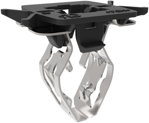 Panel fasteners in two or more pieces