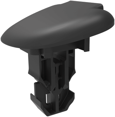 Panel fasteners in two or more pieces