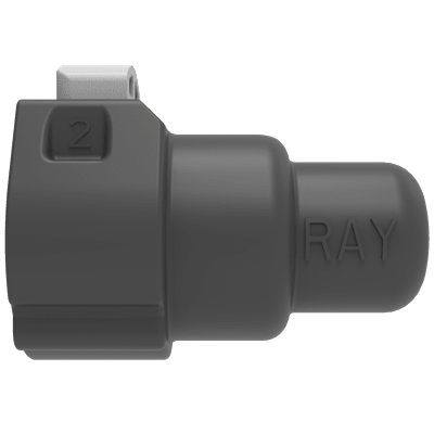 1 BUTTON SINGLE O-RING END CAP