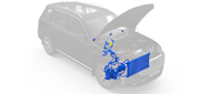 Coolant - refrigerant exchanger